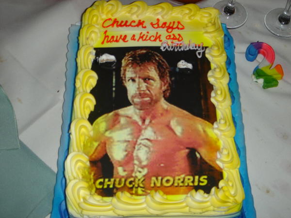 happy birthday cake anime. Happy Birthday Chuck Norris