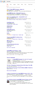 Google Local Results for local seo