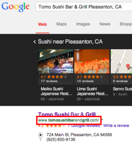 Tomo Sushi Bar Grill Pleasanton  CA