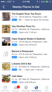 Facebook Nearby Places To Eat