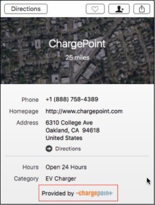 ChargePoint Apple Maps Profile