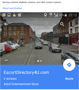 Example Google My Business Guidelines Violation