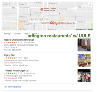 Arlington Restaurants UULE